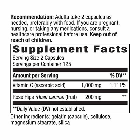 Vitamin C with Rose Hips, NWA